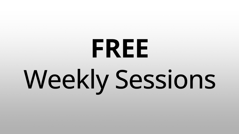 FREE Weekly Sessions<br />
