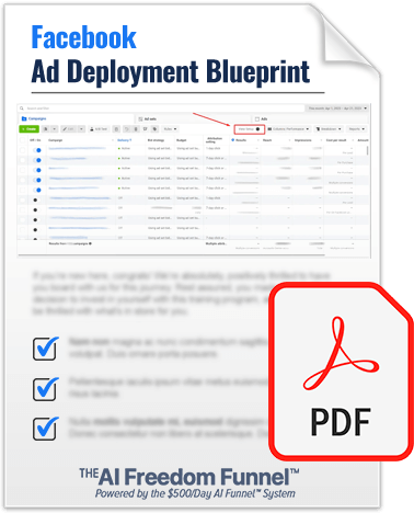 Facebook Ad Deployment Blueprint
